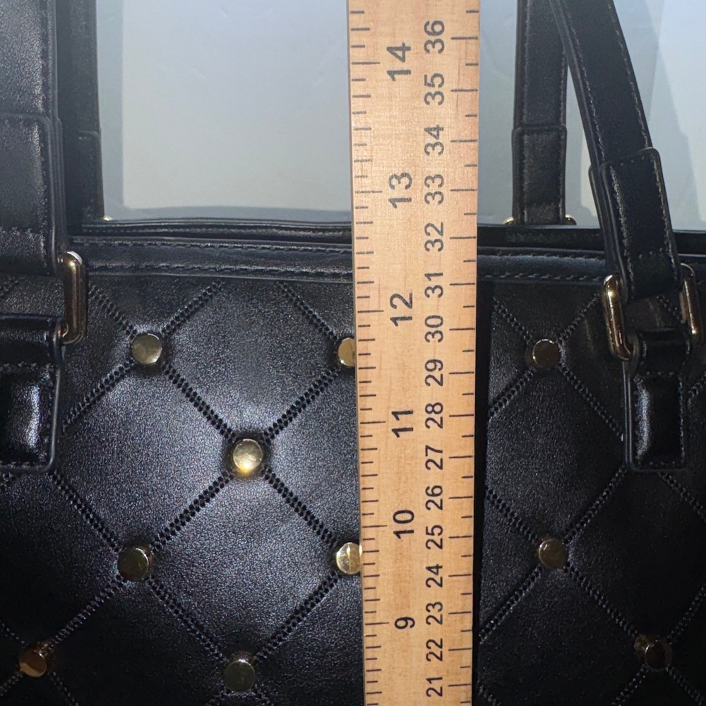 Tote Women Large Black Quilted Studded Love Moschino - Picture 8 of 15